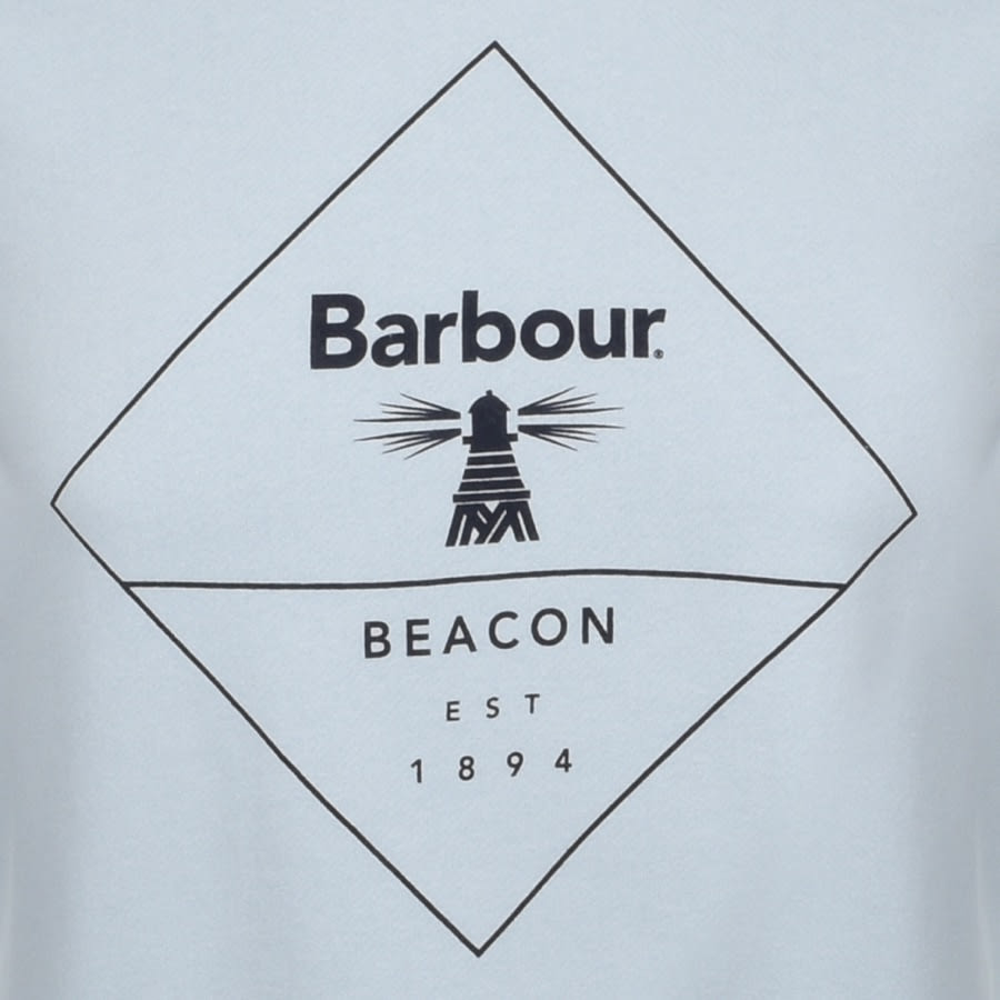 Alternative Image for ProductBarbour Beacon Outline Crew Neck Sweatshirt Blue3